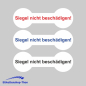 Preview: SECURITY WHITE PE - Sicherheitsetiketten "Siegel nicht beschädigen!" auf Rolle - 60 x 20 mm - 1000 Stück